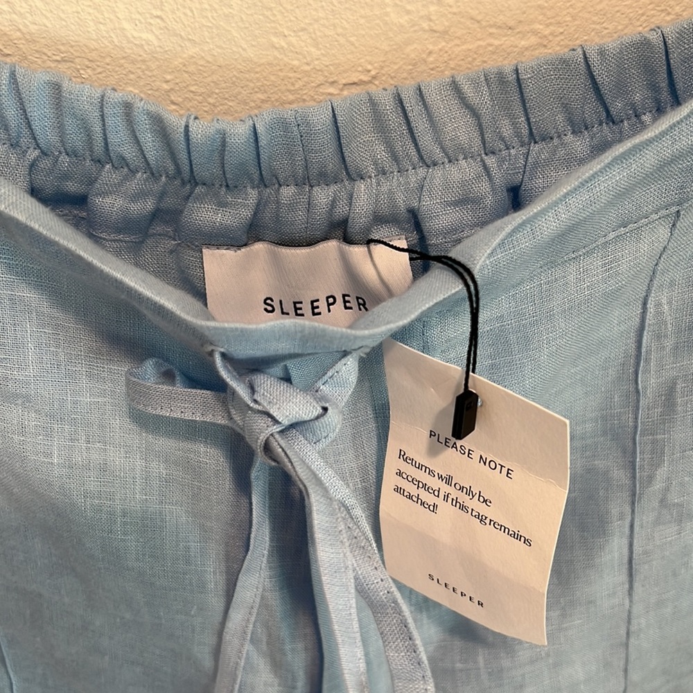 Sleeper linen two piece pajama loungewear set - Picture 8 of 9